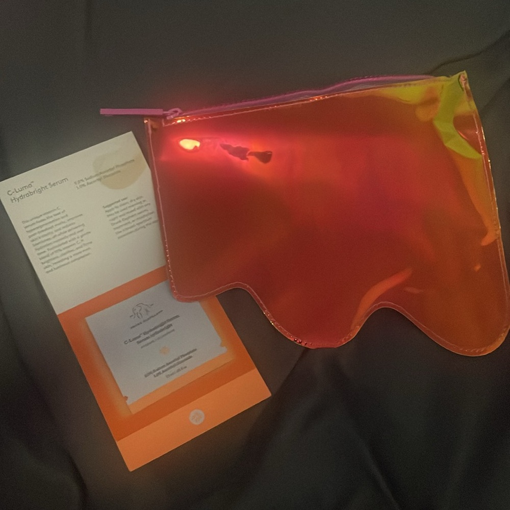 Drunk elephant makeup bag Holographic